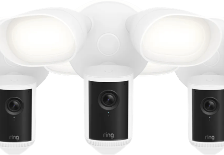Ring Floodlight Camera Wired Pro 2e Generatie Wit 3-Pack