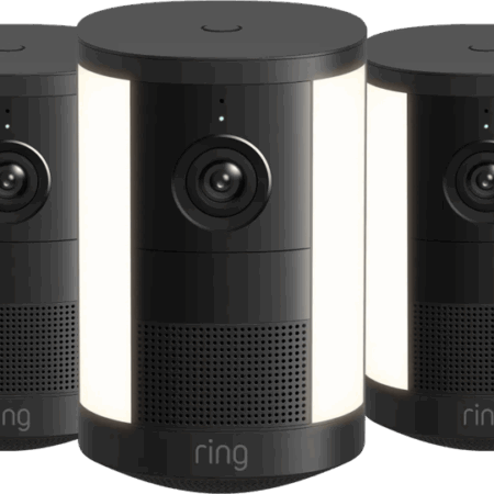 Ring Spotlight Camera 2e Generatie Batterij Zwart 3-Pack