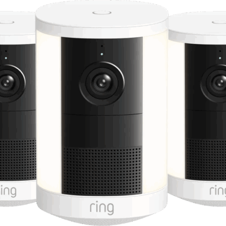 Ring Spotlight Camera 2e Generatie Stekker Wit 3-Pack