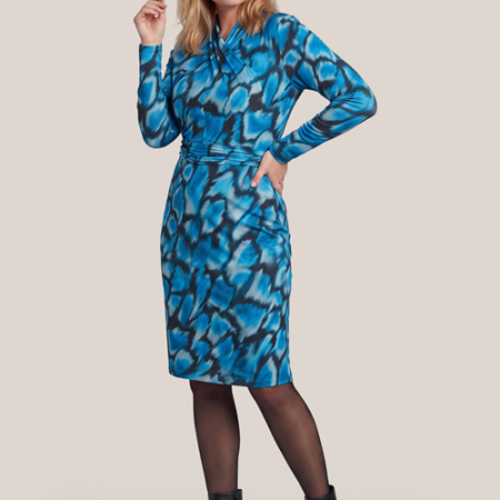 Robin Print Jurk Blauw / Multi Maxi