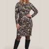 Robin Print Jurk Olijfgroen / Multi Maxi