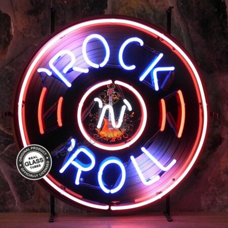 Rock 'N' Roll Vinyl Neon Verlichting 65 cm - Roze
