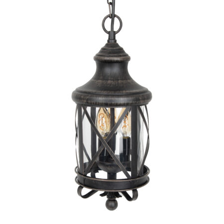 Romantica 3-lichts Kettinglamp Oud Bruin