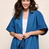 Roseline Kimono Blazer Denim