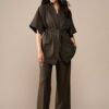 Roseline Lurex Blazer Bruin