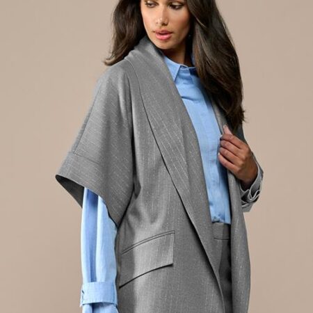 Roseline Lurex Blazer Grijs
