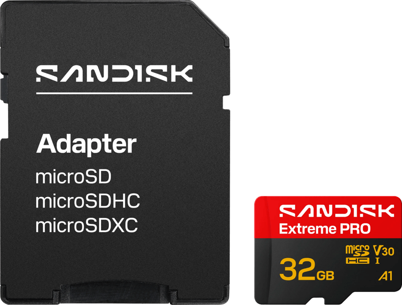 SANDISK Extreme PRO microSDHC 32GB 90MB/s