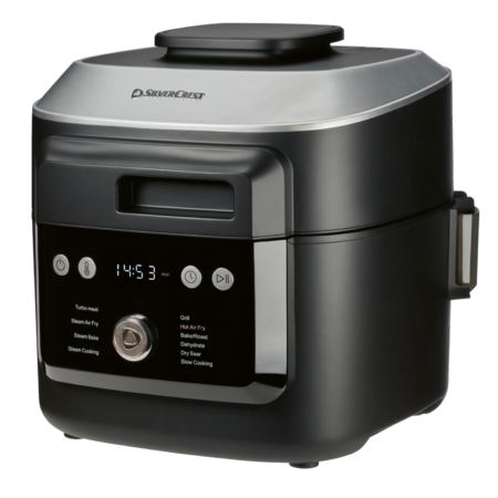 2-in-1 stoomkoker & airfryer