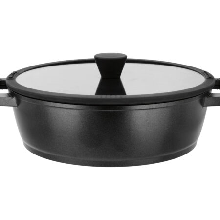 Gegoten aluminium serveerpan 28 cm