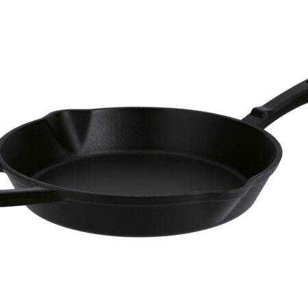 Gietijzeren grillpan of koekenpan (Rond