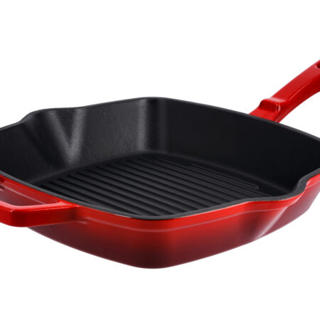 Gietijzeren grillpan of koekenpan (Vierkant