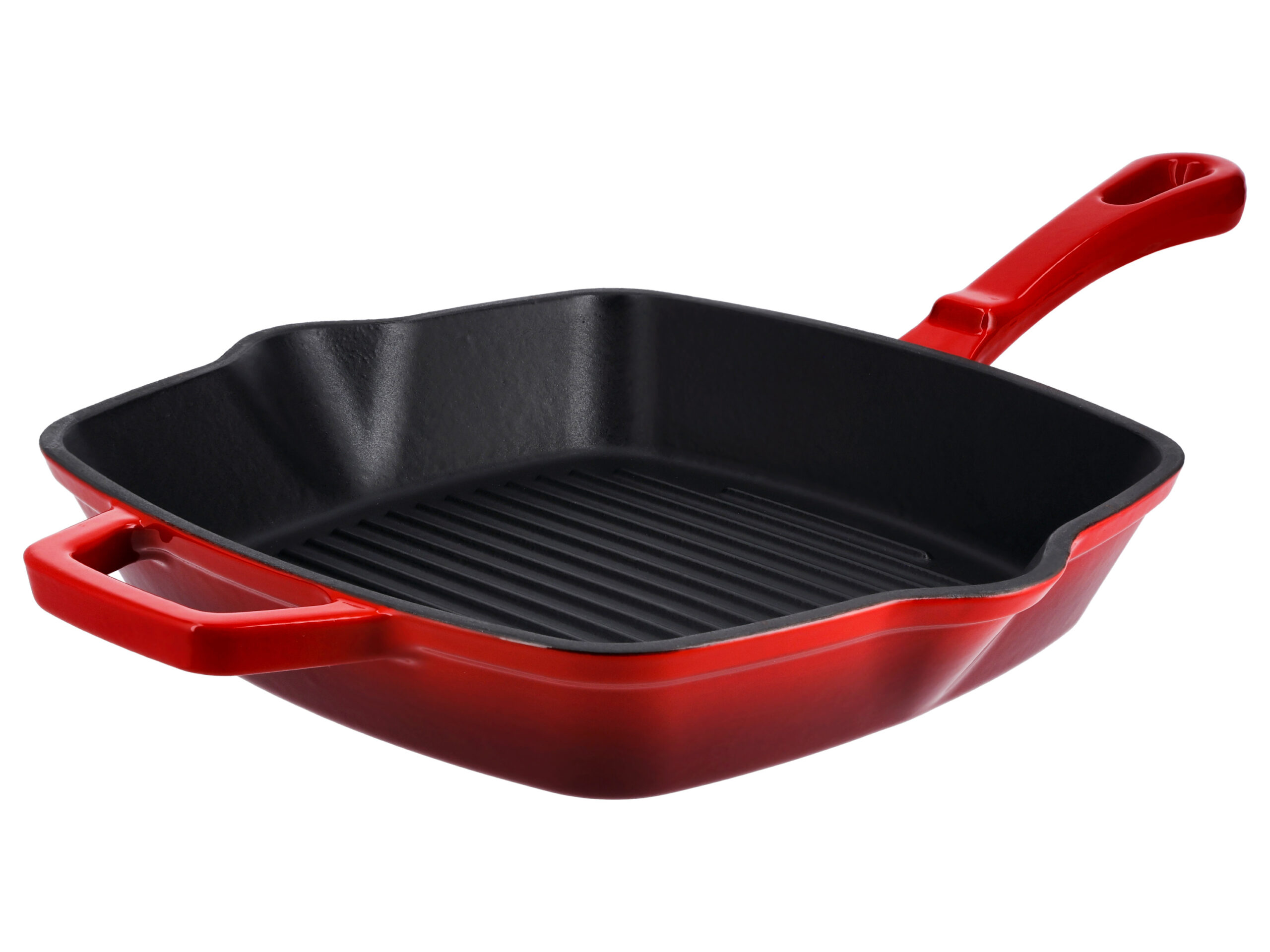 Gietijzeren grillpan of koekenpan (Vierkant