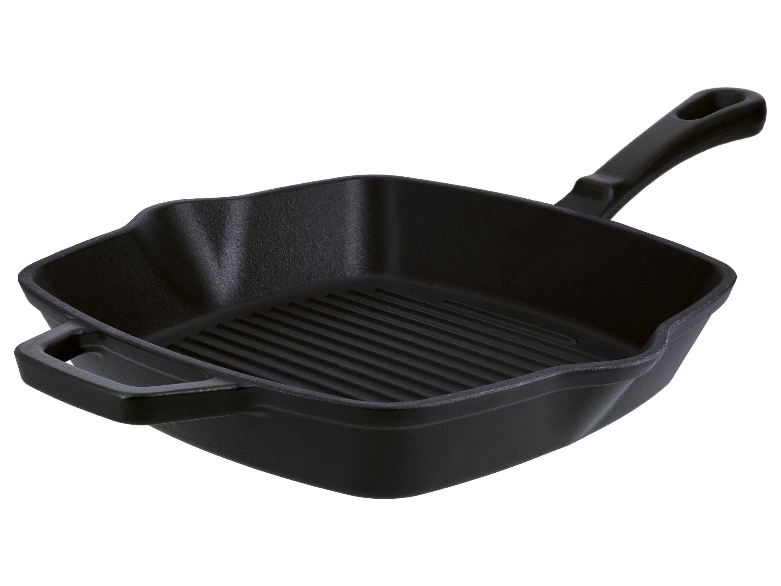 Gietijzeren grillpan of koekenpan (Vierkant