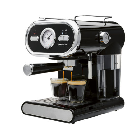 Piston koffiemachine met stoompijpje