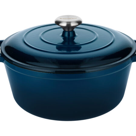 Premium gietijzeren pan (Blauw)