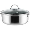 RVS kookpan Ø24 cm - 3-laags