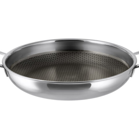 RVS serveerpan Ø28 cm - 3-laags