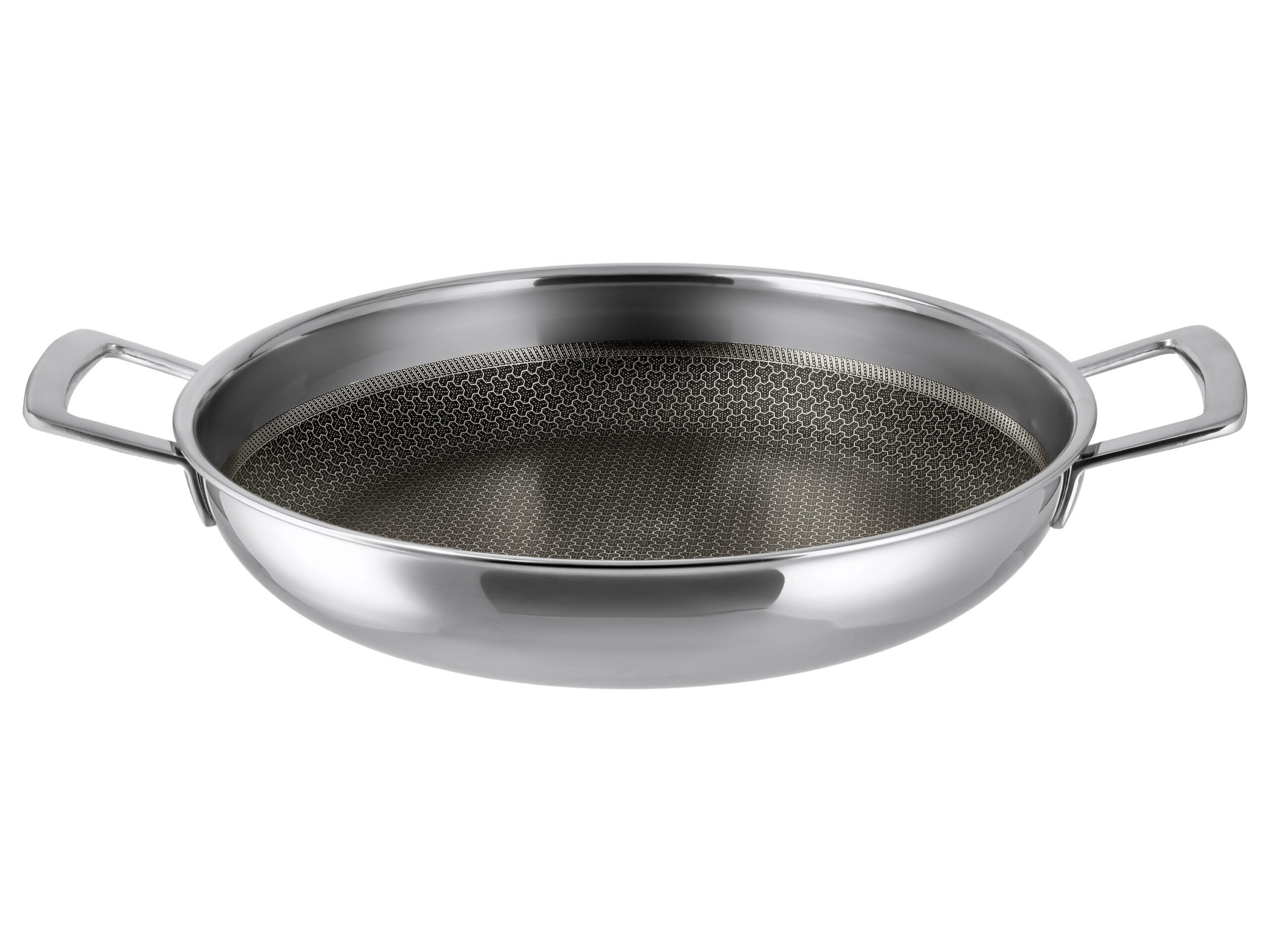 RVS serveerpan Ø28 cm - 3-laags
