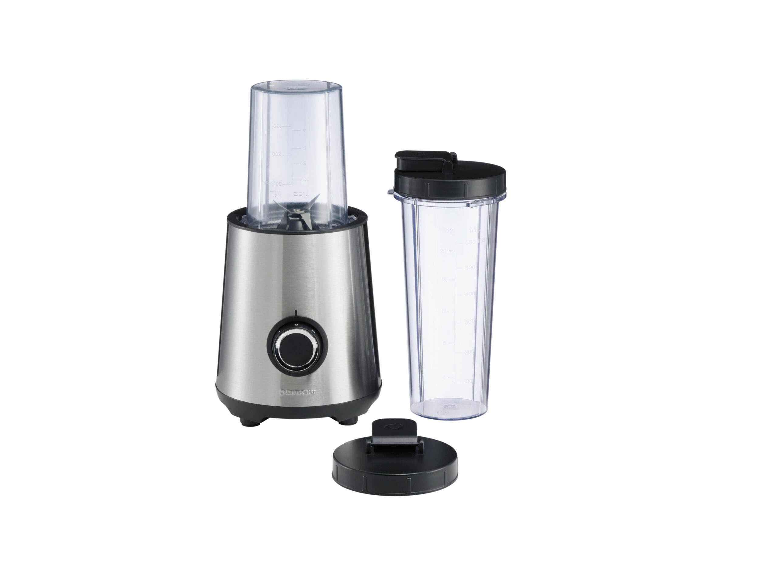 RVS smoothiemaker (Zwart/roestvrij staal)