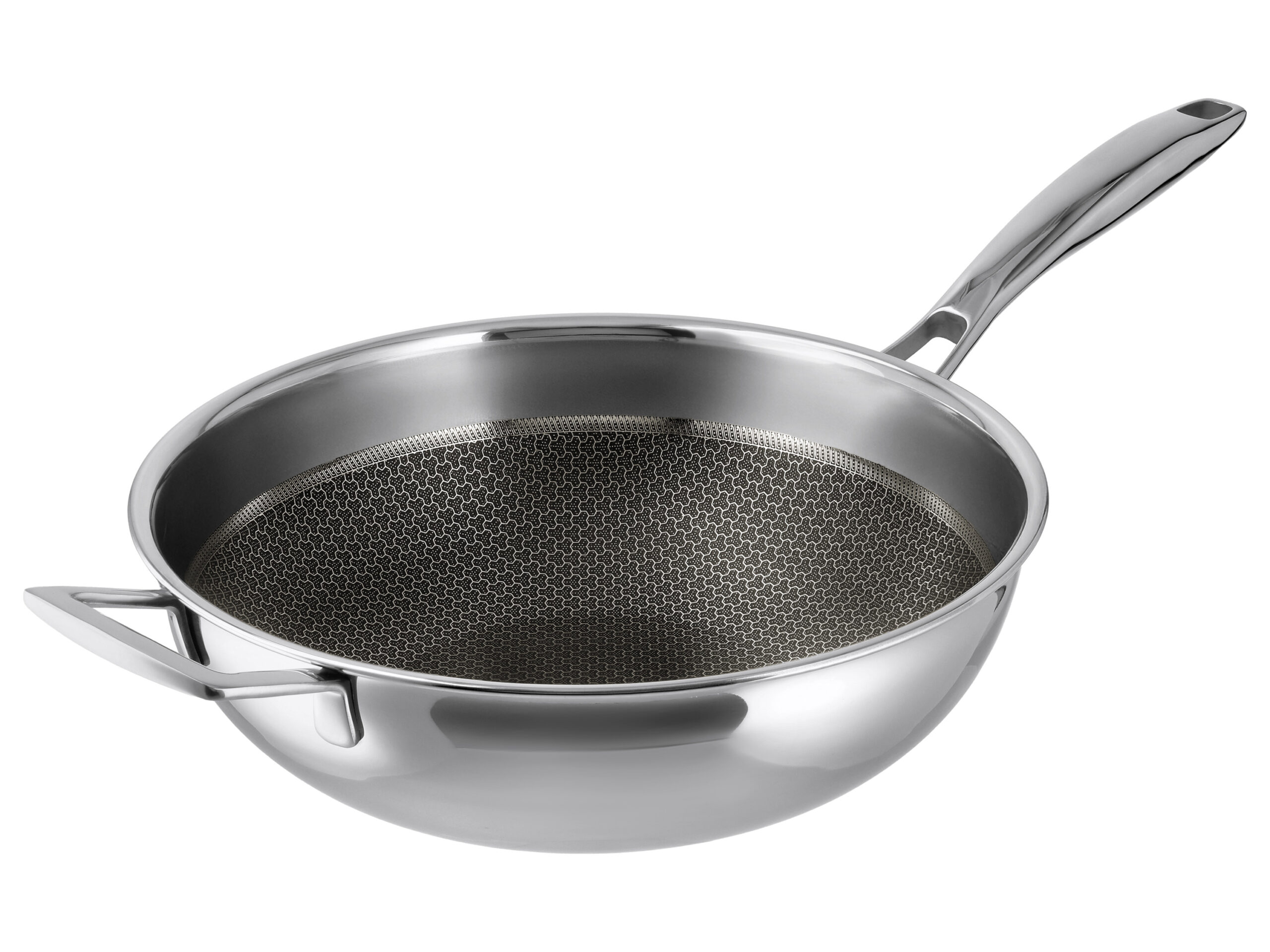 RVS wokpan Ø28 cm - 3-laags