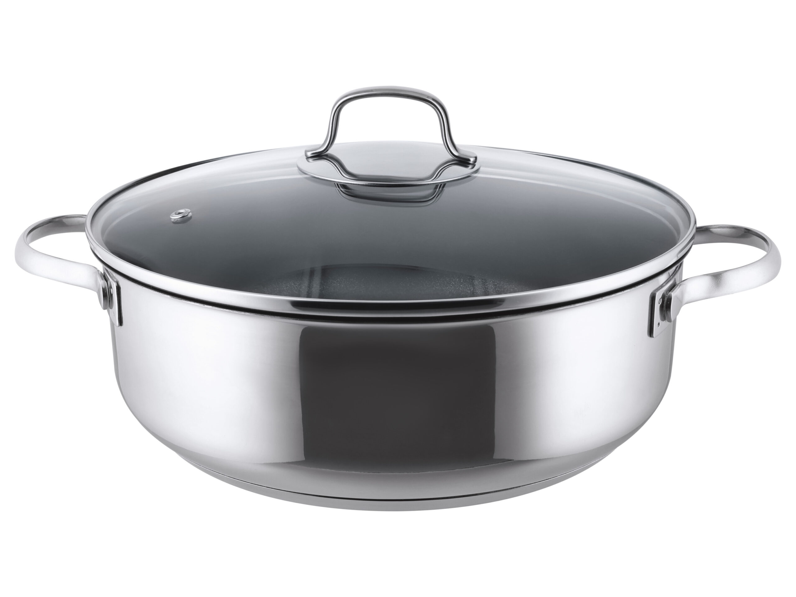 Rvs braadpan 28 cm (Niet gecoat)