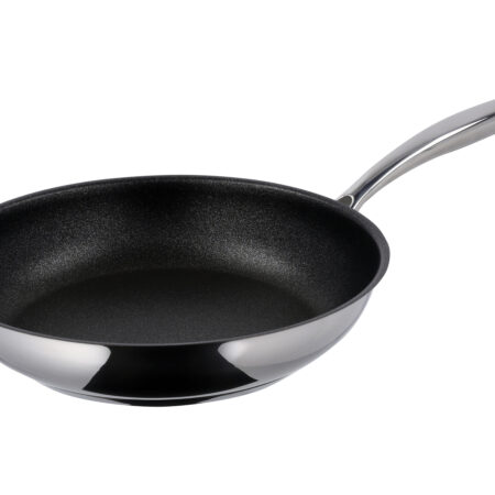 Rvs koekenpan 24 cm (Gecoat)