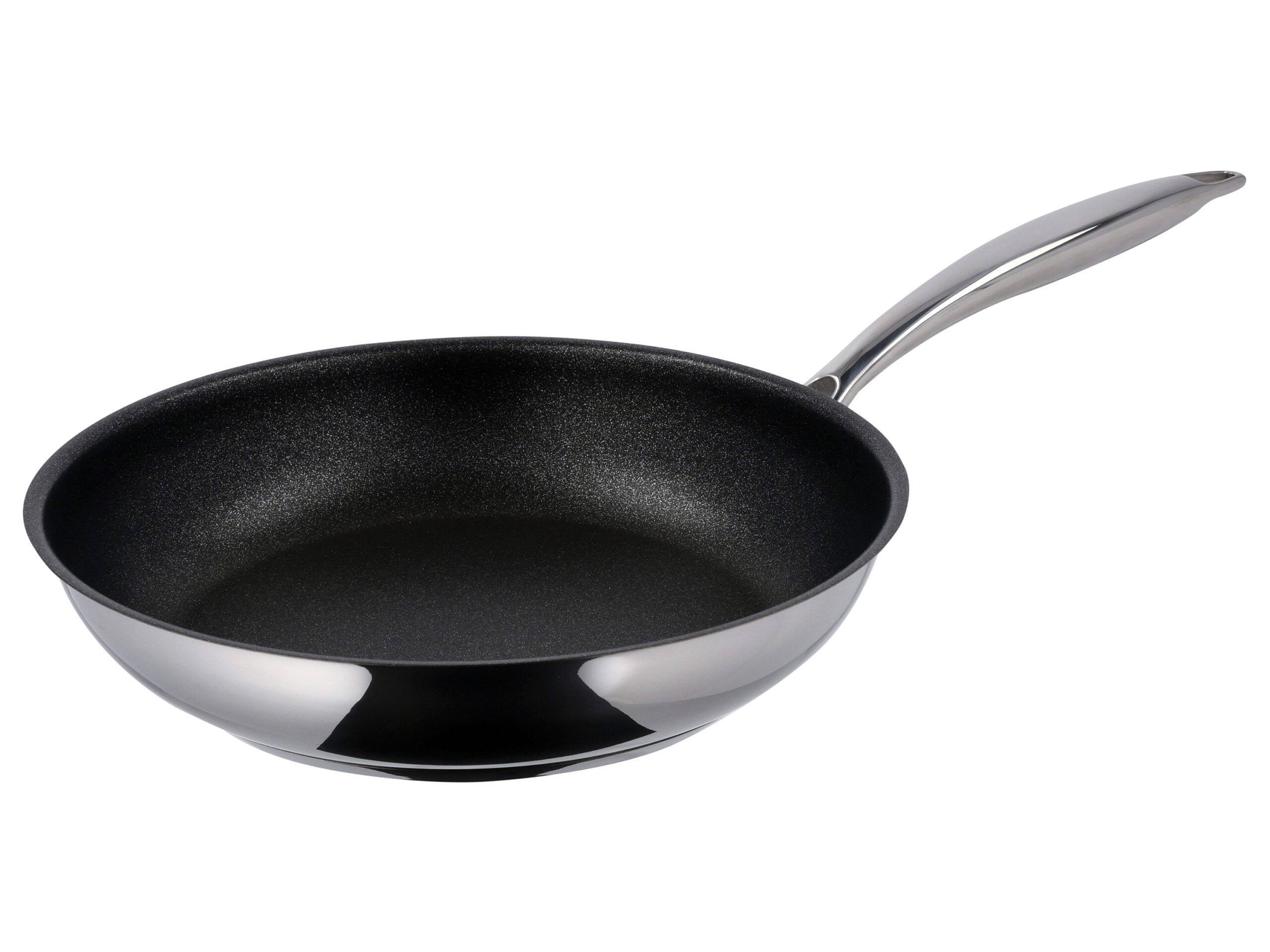 Rvs koekenpan 24 cm (Gecoat)