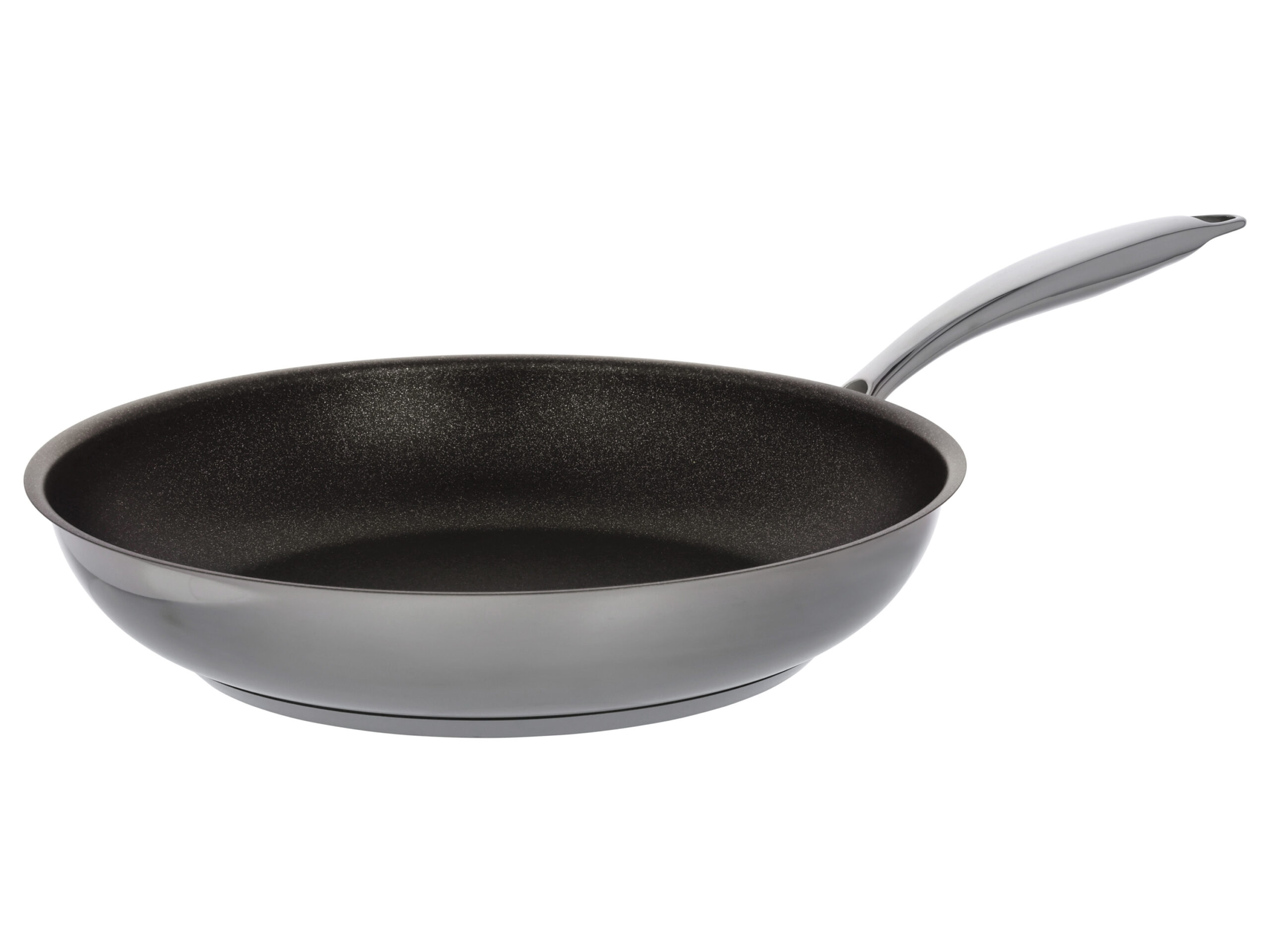 Rvs koekenpan 28 cm (Gecoat)