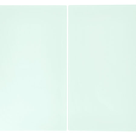 Set van 2 kookplaat afdekplaten (Matglas)