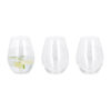 Set van 2 wijnglazen of 3 waterglazen - kristalglas
