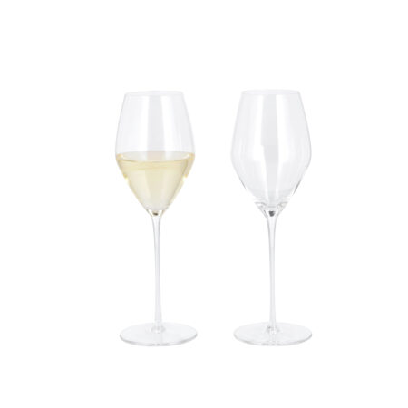 Set van 2 wijnglazen of 3 waterglazen - kristalglas (Witte wijn glazen)