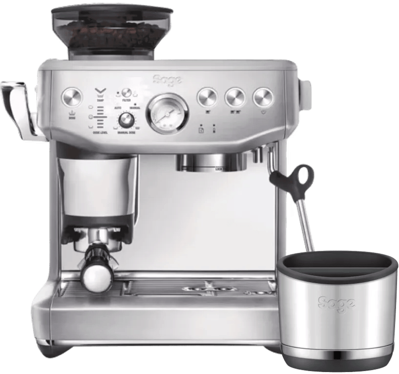 Sage Barista Express Impress Brushed Stainless Steel + uitklopbak