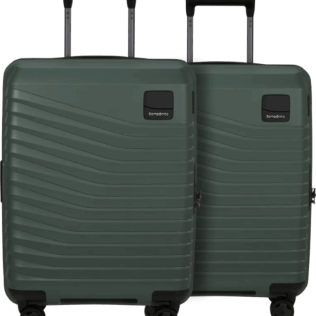 Samsonite Intuo Expandable Spinner 55cm Duo Pack Olive Green