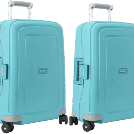 Samsonite S'Cure Spinner 55cm Aqua Blue Duo Kofferset