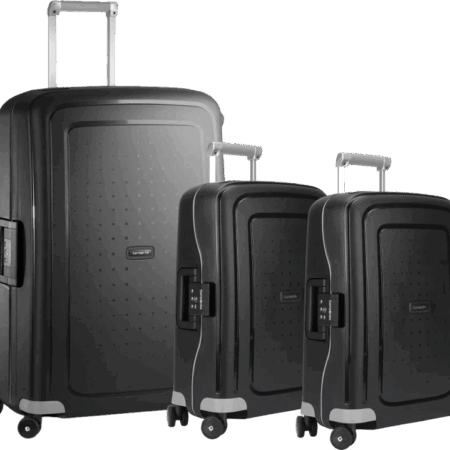Samsonite S'cure Spinner 75+55+55cm Black kofferset