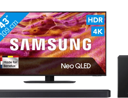 Samsung 43" Neo QLED QN90F 4K (2025) + Samsung HW-B750F (2025)