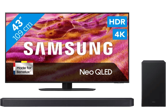 Samsung 43" Neo QLED QN90F 4K (2025) + Samsung HW-B750F (2025)