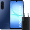 Samsung Galaxy A17 128GB Blauw 5G + Samsung Oplader 25 Watt Zwart