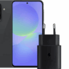 Samsung Galaxy A36 128GB Zwart 5G + Samsung Oplader 25 Watt Zwart