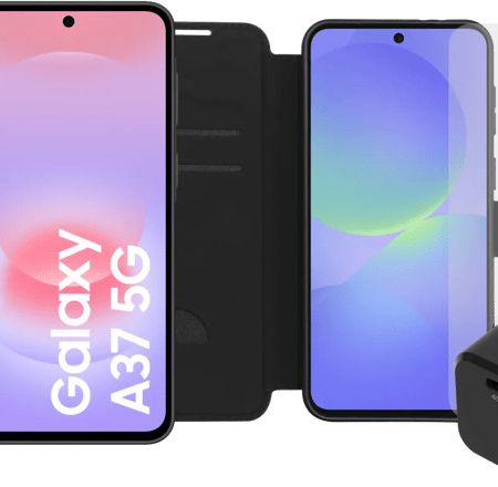 Samsung Galaxy A37 128GB Zwart 5G + Compleet Accessoirepakket