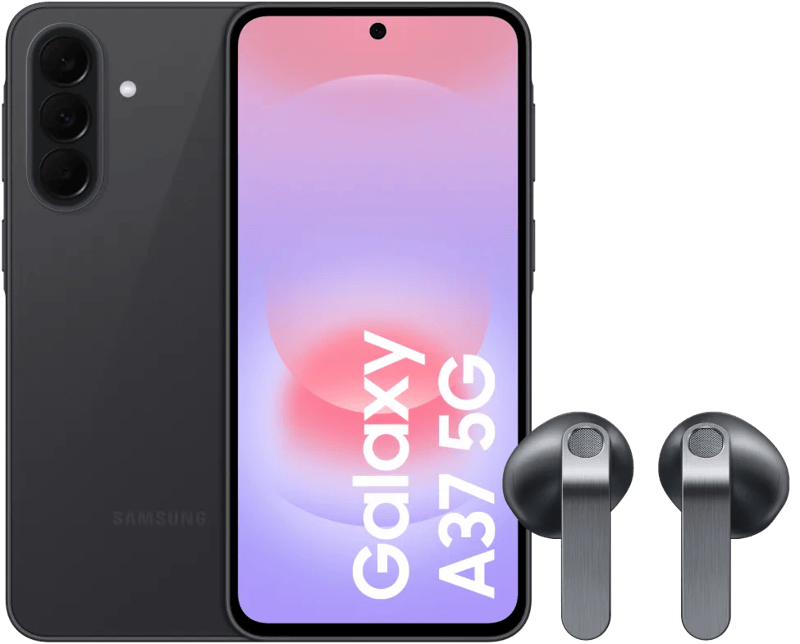 Samsung Galaxy A37 128GB Zwart 5G + Samsung Galaxy Buds4 Zwart