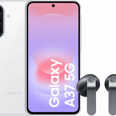 Samsung Galaxy A37 256GB Wit 5G + Samsung Galaxy Buds4 Zwart