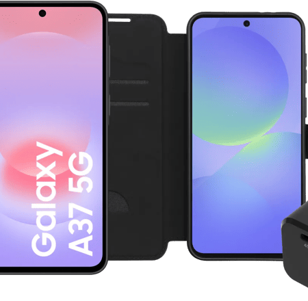 Samsung Galaxy A37 256GB Zwart 5G + Basis Accessoirepakket