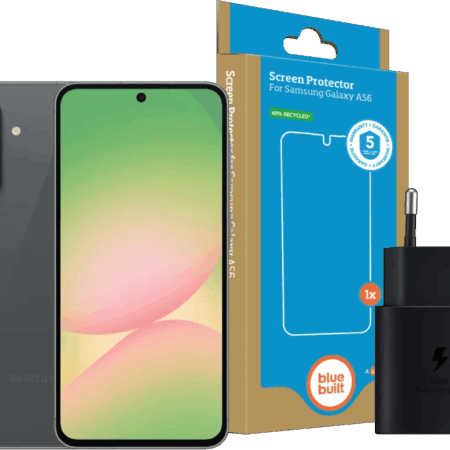 Samsung Galaxy A56 128GB Zwart 5G + Basis Accessoirepakket
