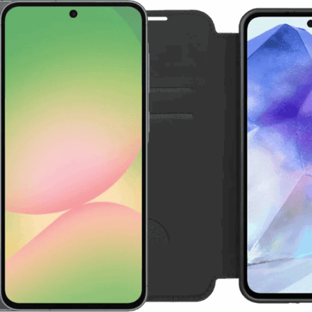 Samsung Galaxy A56 128GB Zwart 5G + BlueBuilt Book Case Zwart