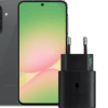 Samsung Galaxy A56 128GB Zwart 5G + Samsung Oplader 25 Watt Zwart