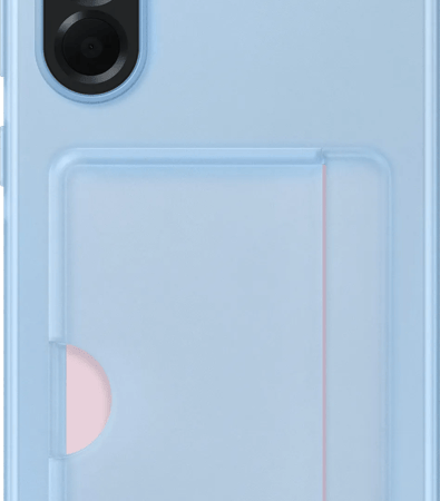 Samsung Galaxy A56 Card Slot Back Cover Blauw