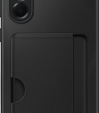 Samsung Galaxy A56 Card Slot Back Cover Zwart