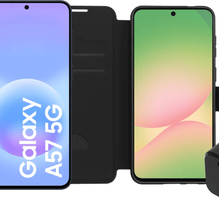 Samsung Galaxy A57 128GB Donkerblauw 5G + Basis Accessoirepakket