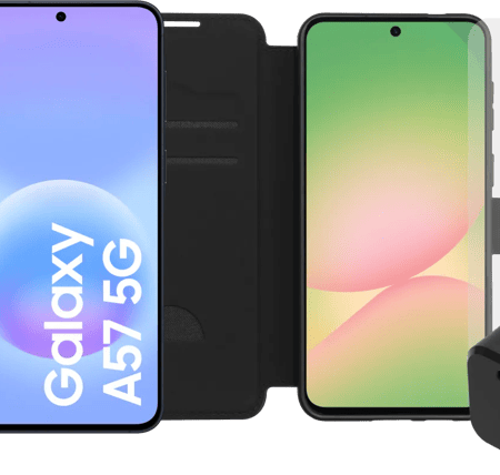 Samsung Galaxy A57 128GB Donkerblauw 5G + Compleet Accessoirepakket